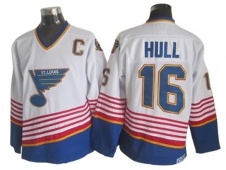 St. Louis Blues #16 Brett Hull 1995 Vintage CCM Jersey - Blue/White