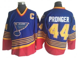 St. Louis Blues #44 Chris Pronger 1995 Vintage CCM Jersey  - Blue
