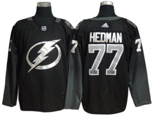 Tampa Bay Lightning #77 Victor Hedman Black Alternate Jersey