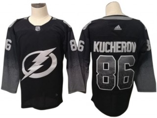 Tampa Bay Lightning #86 Nikita Kucherov Black Alternate Jersey