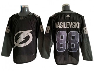 Tampa Bay Lightning #88 Andrei Vasilevskiy Black Alternate Jersey