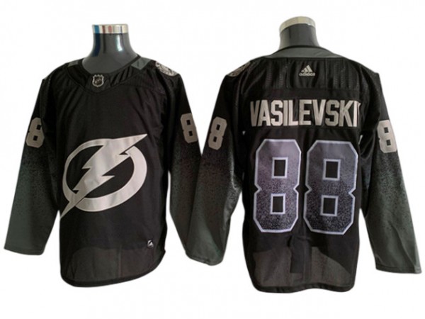 Tampa Bay Lightning #88 Andrei Vasilevskiy Black Alternate Jersey