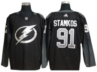 Tampa Bay Lightning #91 Steven Stamkos Black Alternate Jersey