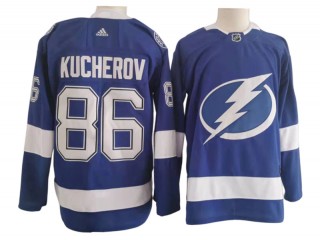 Tampa Bay Lightning #86 Nikita Kucherov Blue Home Jersey