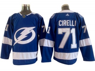 Tampa Bay Lightning #71 Anthony Cirelli Blue Home Jersey