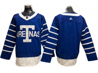 Toronto Maple Leafs Blank Blue 1918 Arenas Jersey