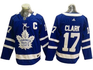 Toronto Maple Leafs #17 Wendel Clark Blue Home Jersey