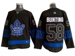 Toronto Maple Leafs #58 Michael Bunting Black Alternate Reversible Jersey