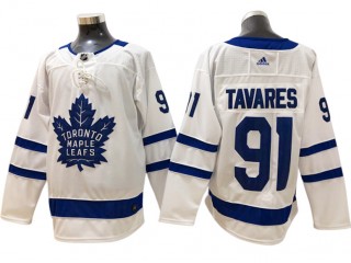 Toronto Maple Leafs #91 John Tavares White Away Jersey