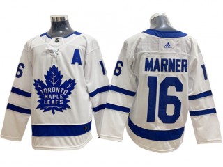 Toronto Maple Leafs #16 Mitchell Marner White Away Jersey