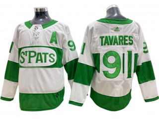 Toronto Maple Leafs #91 John Tavares White St. Pats Jersey