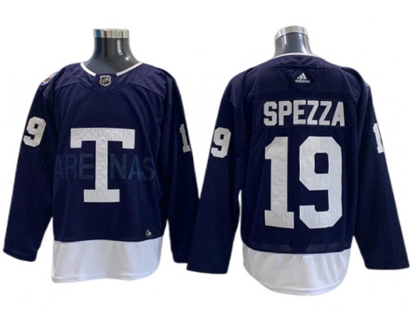 Toronto Maple Leafs #19 Jason Spezza Navy 2022 Heritage Classic Jersey