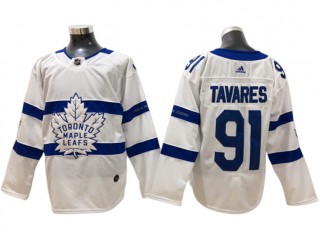 Toronto Maple Leafs #91 John Tavares White Stadium Series Jersey