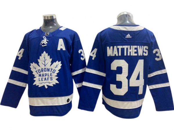 Toronto Maple Leafs #34 Auston Matthews Blue Home Jersey