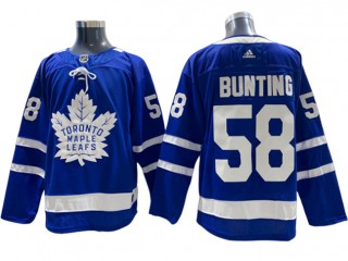 Toronto Maple Leafs #58 Michael Bunting Blue Home Jersey