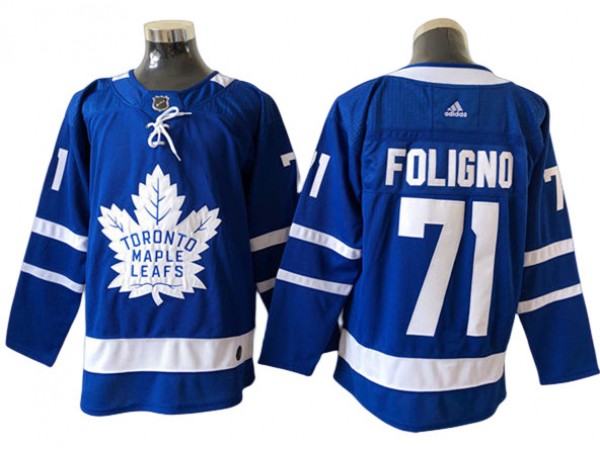Toronto Maple Leafs #71 Nick Foligno Blue Home Jersey