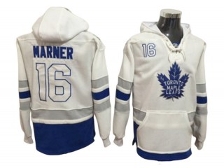 Toronto Maple Leafs #16 Mitchell Marner Hoodie - Blue/White