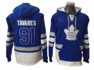 Toronto Maple Leafs #91 John Tavares Hoodie - Blue