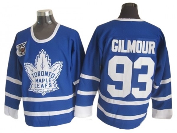 Toronto Maple Leafs #93 Doug Gilmour Blue 1991 Vintage 75TH CCM Jersey