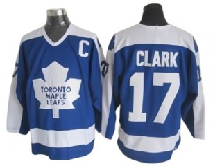 Toronto Maple Leafs #17 Wendel Clark 1978 Vintage CCM Jersey - Blue
