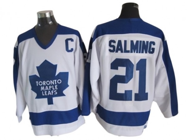 Toronto Maple Leafs #21 Borje Salming 1978 Vintage CCM Jersey - Blue/White