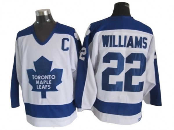Toronto Maple Leafs #22 Tiger Williams 1978 Vintage CCM Jersey - Blue/White