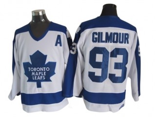 Toronto Maple Leafs #93 Doug Gilmour 1978 Vintage CCM Jersey - Blue/White