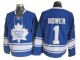 Toronto Maple Leafs #1 Johnny Bower 1967 Vintage CCM Jersey - Blue/White