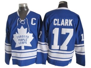 Toronto Maple Leafs #17 Wendel Clark 1967 Vintage CCM Jersey - Blue/White