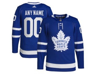 Custom Toronto Maple Leafs Blue Home Jersey