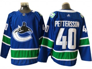 Vancouver Canucks #40 Elias Pettersson Blue Home Jersey
