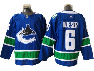 Vancouver Canucks #6 Brock Boeser Blue Home Jersey