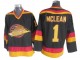 Vancouver Canucks #1 Kirk McLean 1989 Vintage CCM Jersey - Black/Yellow