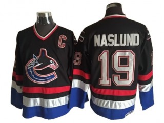 Vancouver Canucks #19 Markus Naslund 2005 Vintage CCM Jersey - Black/White