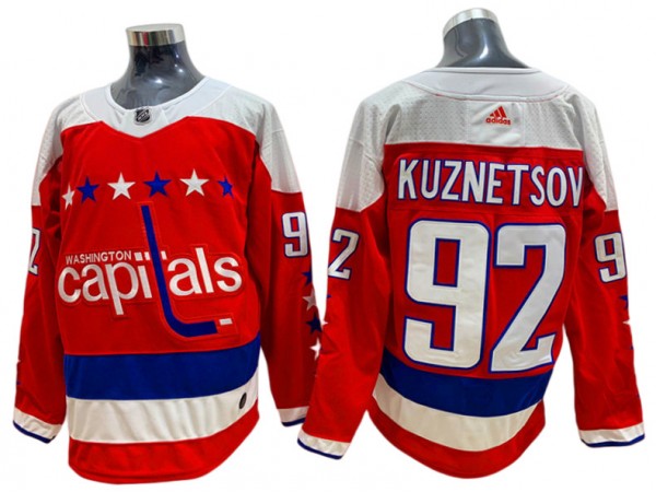 Washington Capitals #92 Evgeny Kuznetsov Red Alternate Jersey