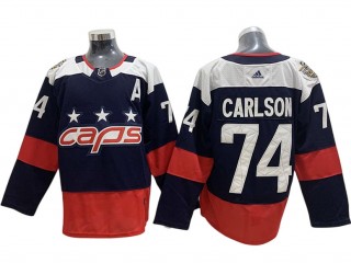 Washington Capitals #74 John Carlson Navy Stadium Series Jersey