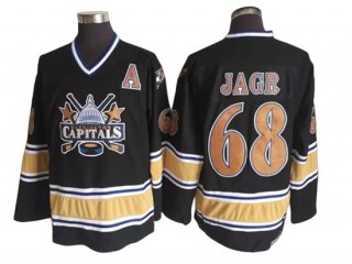 Washington Capitals #68 Jaromir Jagr Black Vintage CCM Jersey