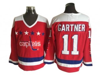 Washington Capitals #11 Mike Gartner Red 1980 Vintage CCM Jersey