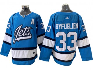 Winnipeg Jets #33 Dustin Byfuglien Light Blue Alternate Jersey