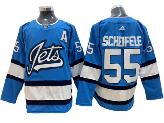 Winnipeg Jets #55 Mark Scheifele Light Blue Alternate Jersey