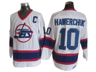 Winnipeg Jets #10 Dale Hawerchuk White 1992 Vintage CCM Jersey