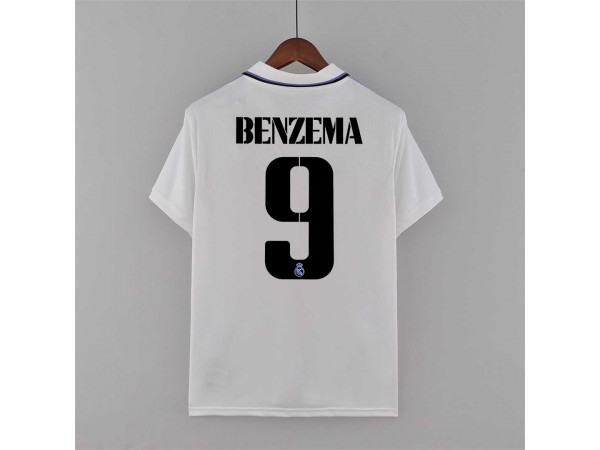 Real Madrid #9 Benzema Home 2022/23 Soccer Jersey