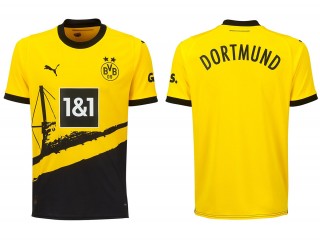 Dortmund Blank Home 2023/24 Soccer Jersey