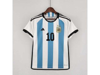 Argentina #10 Messi 2022 Home Soccer Jersey