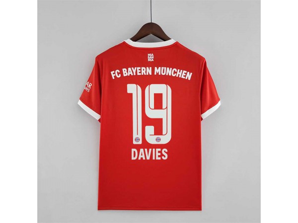 Bayern Munich #19 DAVIES Home 2022/23 Soccer Jersey