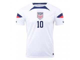 USA 2022 World Cup #10 CHRISTIAN PULISIC White Home Jersey