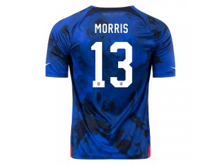 USA 2022 World Cup #13 JORDAN MORRIS Blue Away Jersey