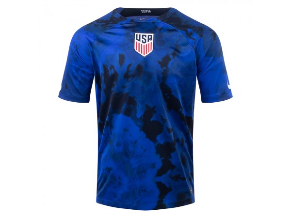 USA 2022 World Cup Blue Away Blank Jersey