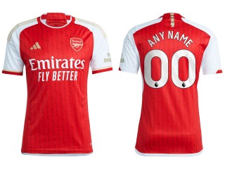 Arsenal 2023-24 Red Home Custom Jersey