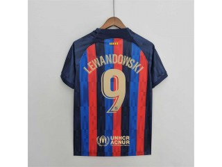 Barcelona #9 Lewandowski Home 2022/23 Soccer Jersey
